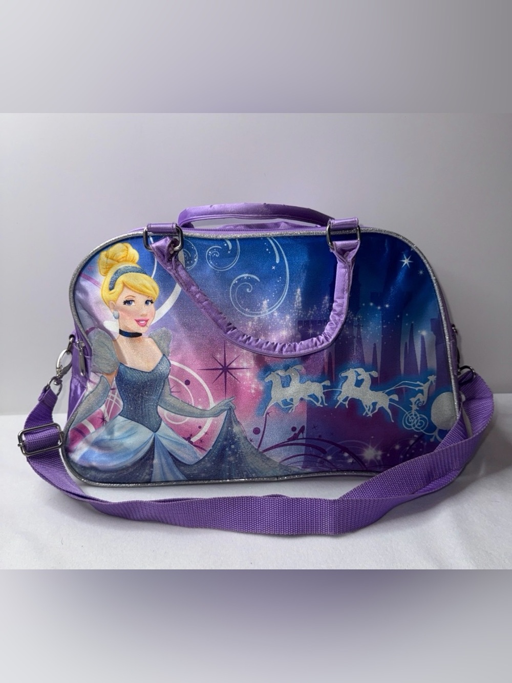 Cinderella Purple travel duffle bag